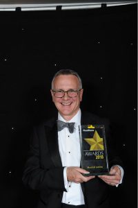 Peter Cakebread, Managing Director, Marshall Leasing collecting the award