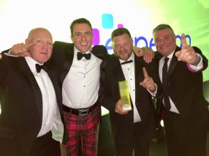 Northridge Finance Sales Team collecting the Best Independent Award 2019.