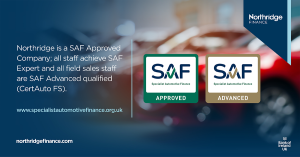 SAF approved logos with text Northridge is a SAF approved company with all colleagues obtaining SAF approved and sales colleagues SAF Expert 